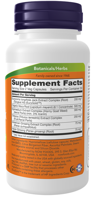 NOW Foods TestoJack 200 – 120 Veg Capsules