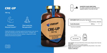 -46% OFF Fuel-Up CRE-UP Creatine Monohydrate 